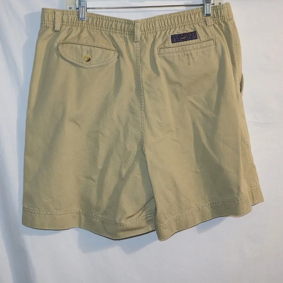 Kahala Men`s Khaki Casual Hawaiian  Shorts - Picture 5 of 8